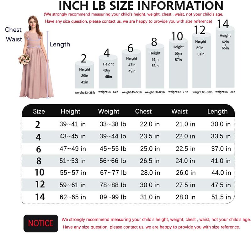 YZYmanualroom Chiffon Flower Girl Dress A-line Square Floor-Length 2-15T