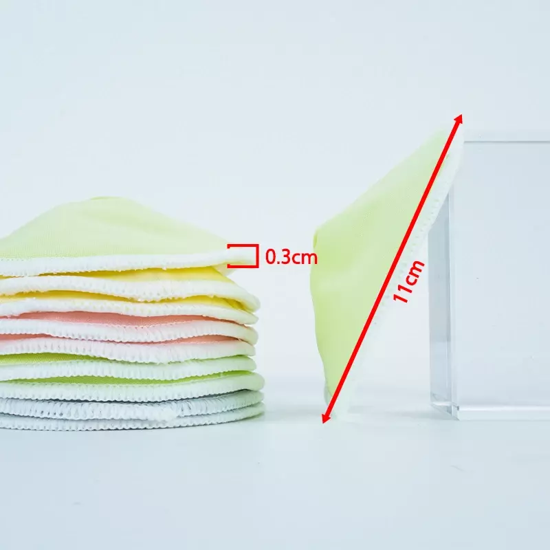 Almohadilla transpirable de fibra de tres capas para lactancia del bebé, almohadilla transpirable impermeable, antidesbordamiento, 1 par = 2 piezas