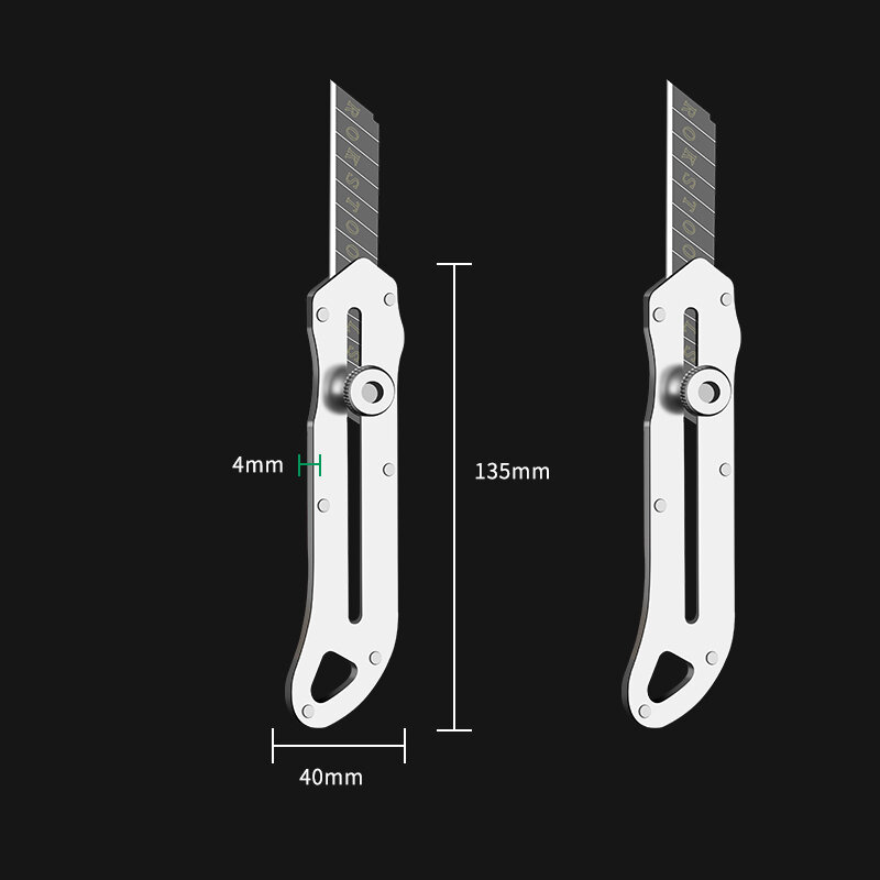 Wielofunkcyjne metalowe ostrze Sk5 ze stali nierdzewnej nóż artystyczny chowane cutter profesjonalny nóż do tapet do cięcia papieru ноњstatione