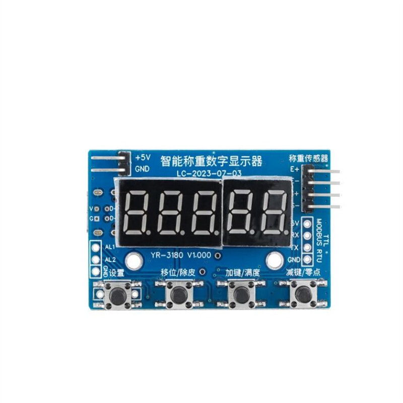 Wäge zelle Anzeige Gewicht Drucksensor Modul hx710 LED-Anzeige 24-Bit-Waage elektronische Waage Typ-c ttl modbus rtu