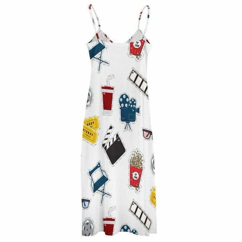 Cinema movie pattern Sleeveless Dress summer outfits for women 2023 dresses for woman