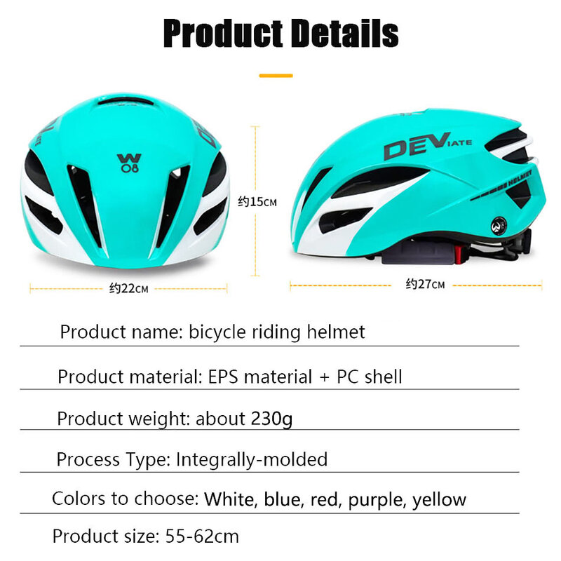 Ultralight Road Bicycle Helmet Bike Helmet Racing Outdoor Sports Mountain Cycling Helmets Women Men Riding Hats Casco Ciclismo