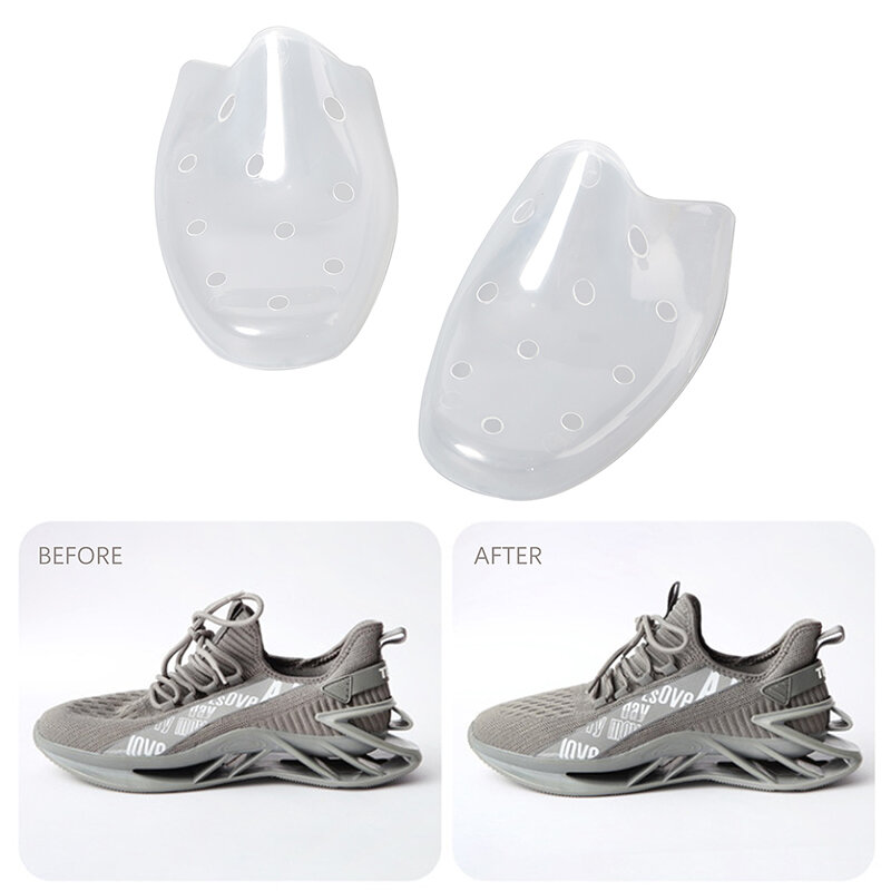 Universal Anti-Rugas Sapato Maca, Crease Fold Support, Toe Cap, Protetor Prático Acessórios, 1 Par