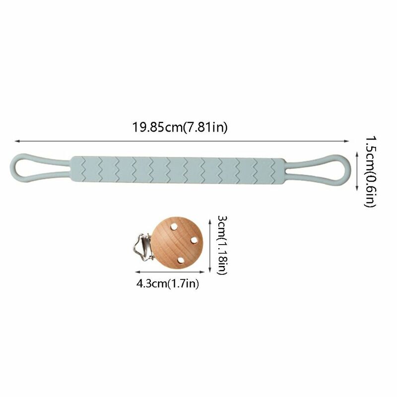 Einteiliger Silikon Schnuller Clip Halter weiche flexible Schnuller Clips Clips für Jungen und Mädchen Baby zubehör