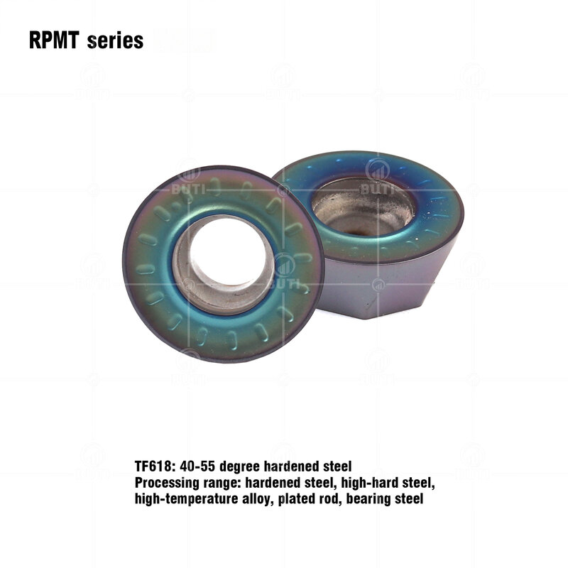 DESKAR 100% 오리지널 RPMT1003MO-TT TF618 CNC 선반 커터, 절단 경화 강철 블레이드 터닝 공구, 금속 밀링 인서트