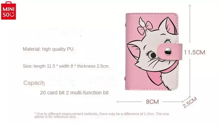 กระเป๋าเก็บของผู้หญิงแฟชั่นกระเป๋าใส่บัตรไดรเวอร์ของมินิโซะบัตรหลายใบการ์ตูนแมรี่