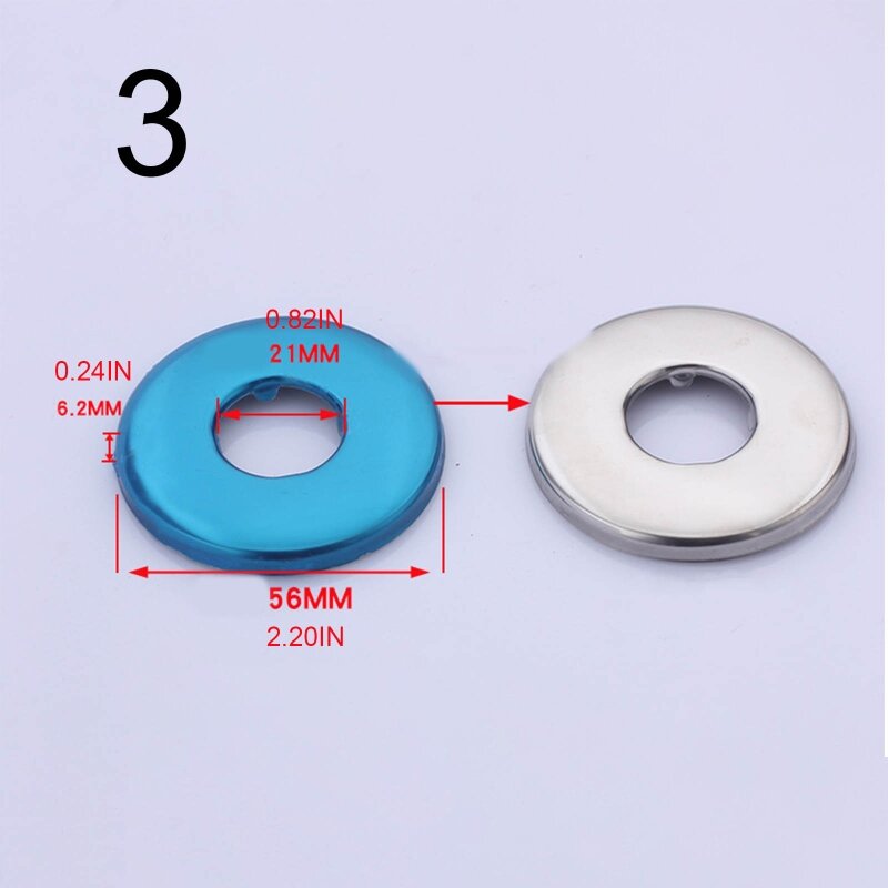 Wall Split Flange Stainless Steel Round Escutcheon Plate Water Pipe Wall Covers fit for Kitchen Faucets Sinks Dropshipping