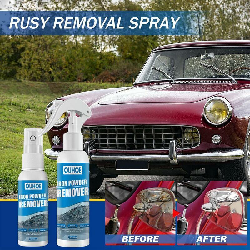 100ml Spray do odrdzewiania z ręcznikiem do czyszczenia metalu w sprayu do czyszczenia rdzy sproszkowane żelazo konserwacji samochodu O9R0