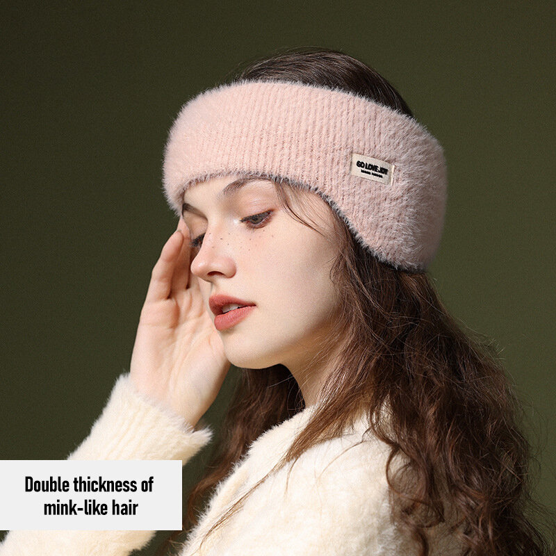 Winter Ear Warmer Earmuffs Headband Cute Hair Bands Outdoor Skiing Sport Thick Hairband For Women Men Headscarf Hair Accessories