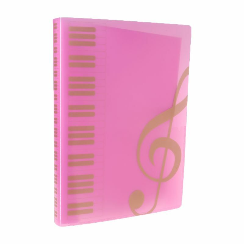 2022 جديد 40 صفحة A4 حجم البيانو الموسيقى النتيجة ورقة وثيقة مجلد ملفات التخزين المنظم