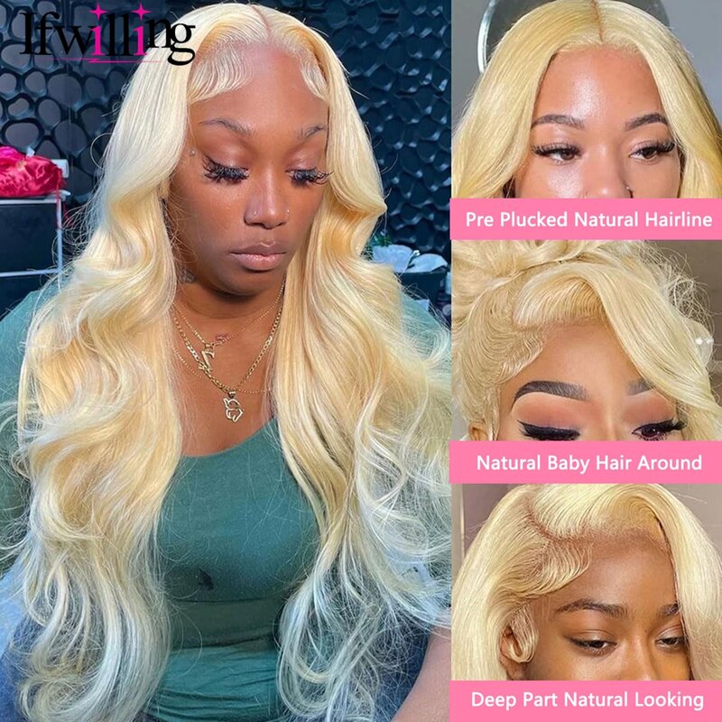 5X5 Lace Closure Blonde Lace Front Pruik Human Hair Pruik 13X6 Hd Transparant Lace Frontale Body Wave Human Hair Pruik 250 Dichtheid