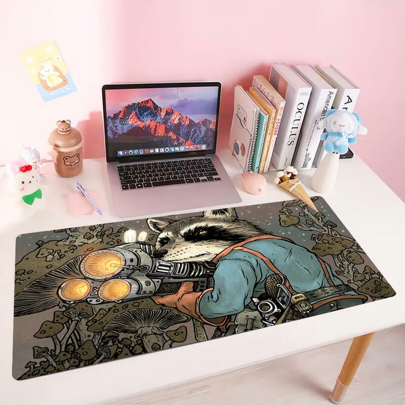 Home Custom Mouse pad UECYXOPV-Violent Flaming Bear Mouse 900x400 For Office Carpet Pad Japan Anime Gaming Mouse Gamer PC Accessories pad