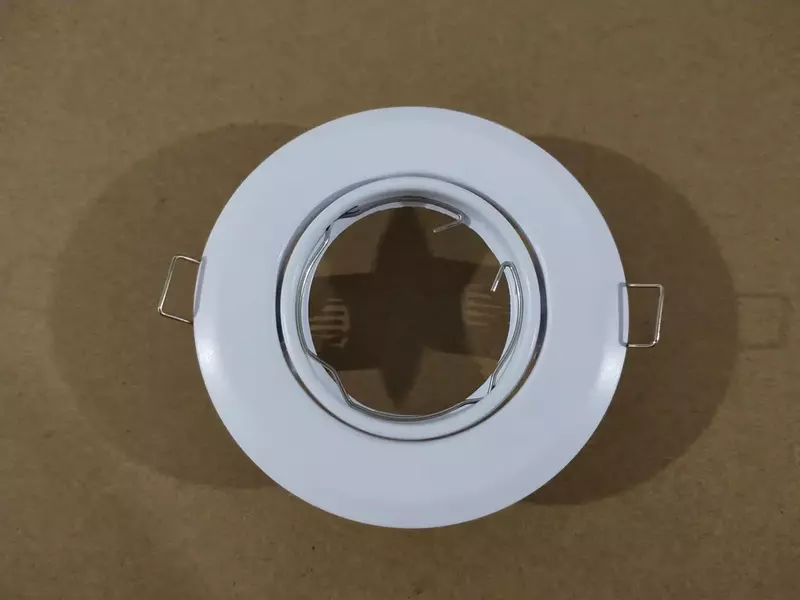LED Spotlight Frame Holder Adjustable Cut Hole 65mm Fitting Ceiling Lamp Recessed GU10 MR16 Bulb Fixture Changeable