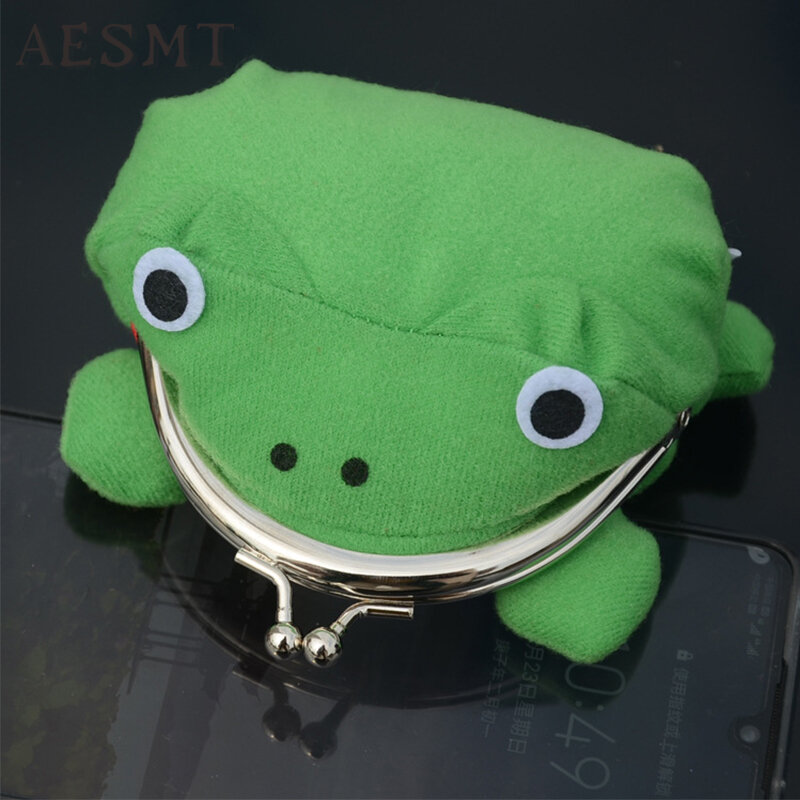 Anime Cartoon Frog Wallet Cosplay Accessory Wallet Coin Purse Manga Flannel Wallet Cute Purse Kids Gifts Kawaii Accessories