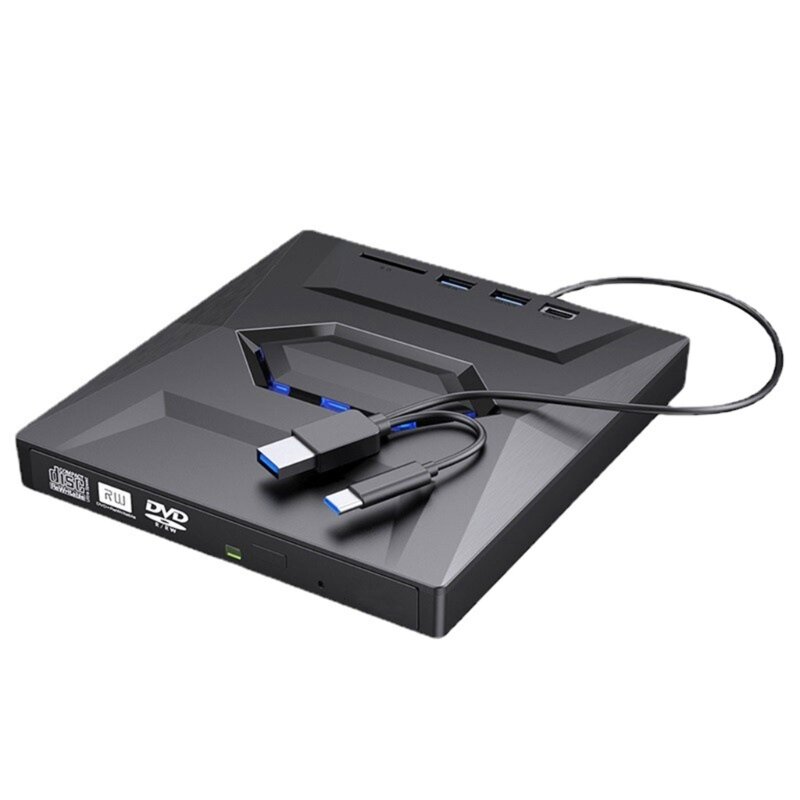 USB3.0 Typ-C Schlankes externes DVD-RW-DVD-Laufwerk, Brenner, Leser, Player, optisches Laufwerk