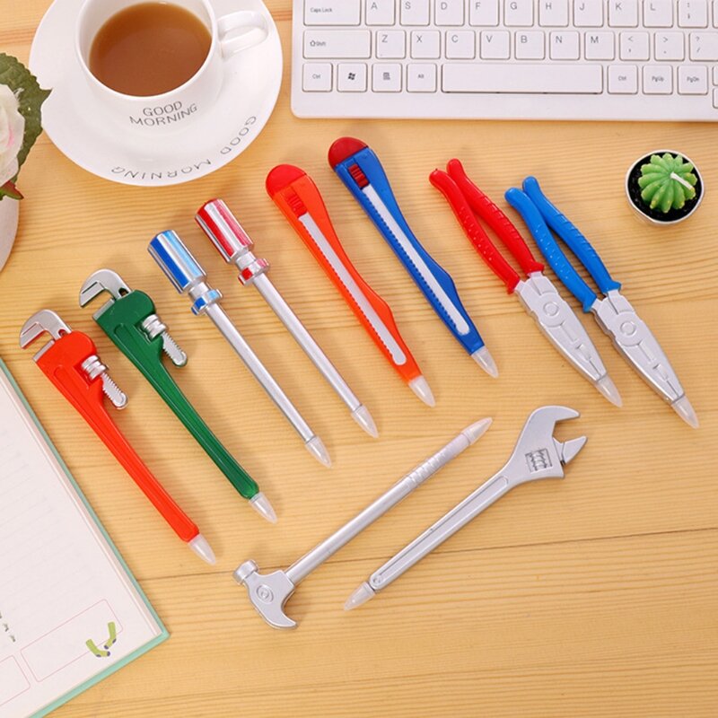 6pcs Simulation Hardware Tools for Creative Ballpoint Pens Office School Supplie