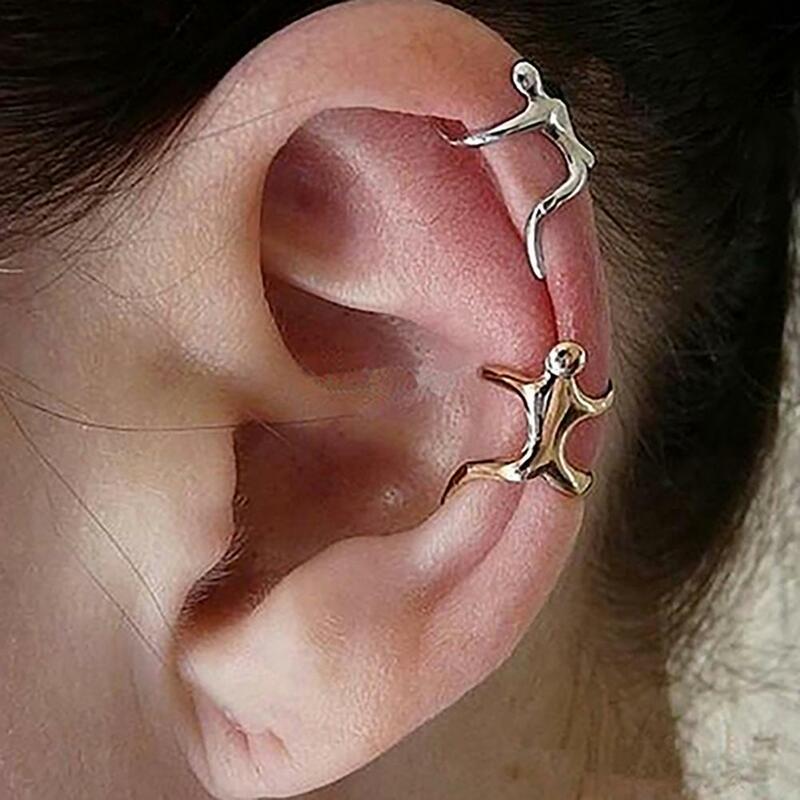 Brincos de cartilagem não perfurantes pequenos para mulheres, decoração de clipe de ouvido, Dia dos Namorados, 1pc
