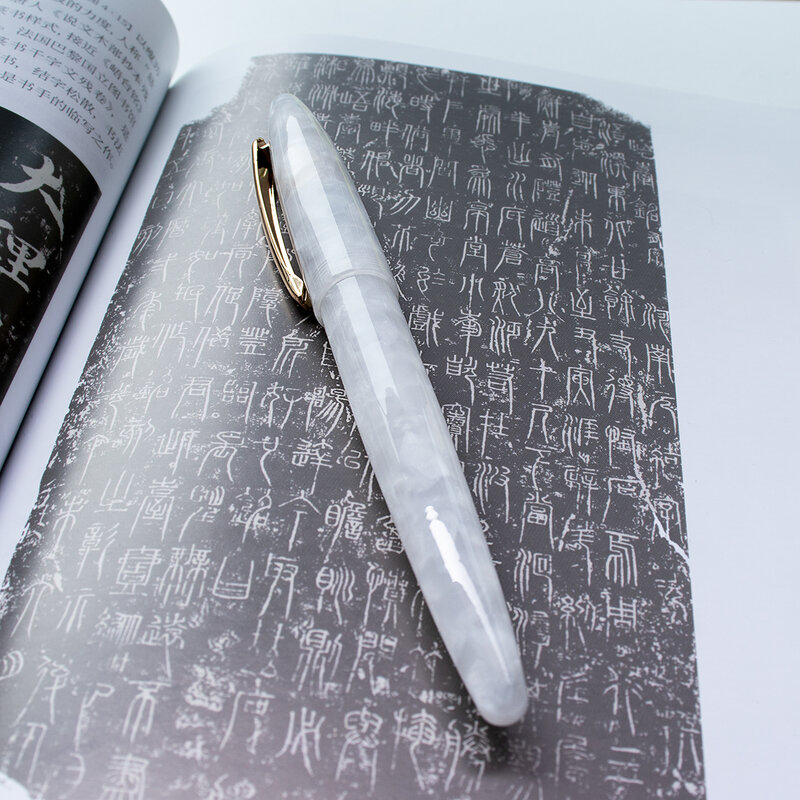 A108 Acrylic Torpedo Fountain Pen Gold Nib Practice Calligraphy Art Nib Acrylic Resin Writing Business Office Supplies  Gift