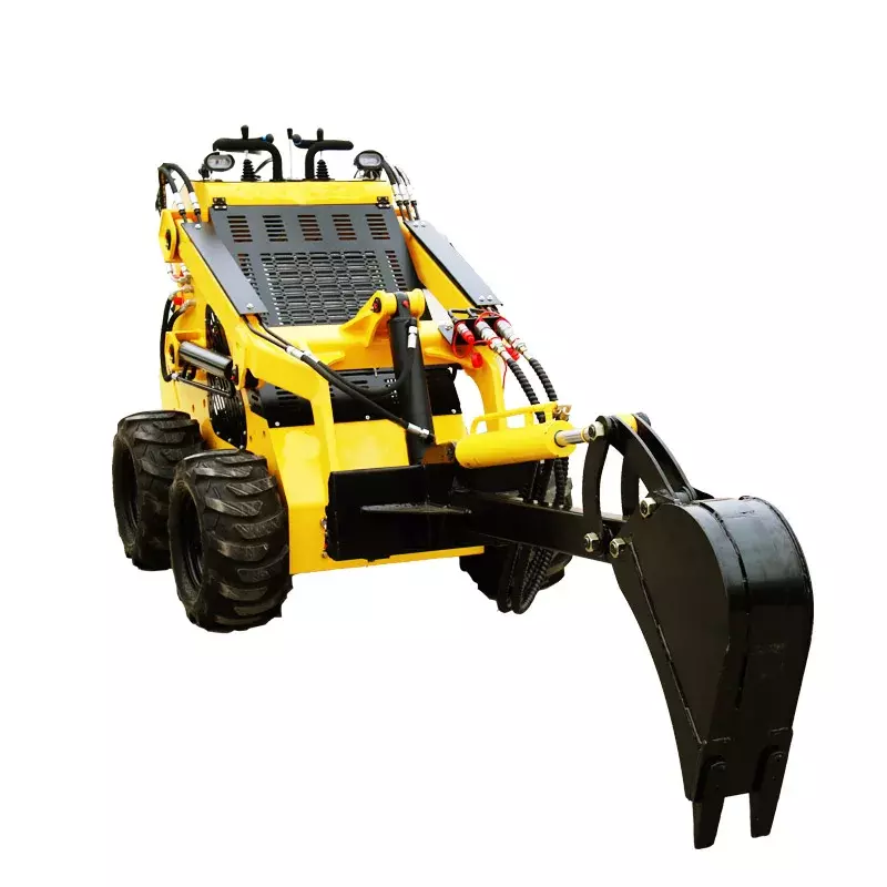 Mini Excavadora hidráulica de retroexcavadora, accesorio para mini cargador de dirección deslizante, precio barato