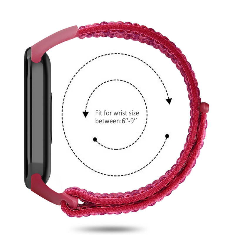 Nylon Lus Voor Xiaomi Mi Band 8 Riem 8 Nfc Smartwatch Polsband Correa Vervangende Sport Pulsera Voor Miband 7 6 5 4 3 Armband