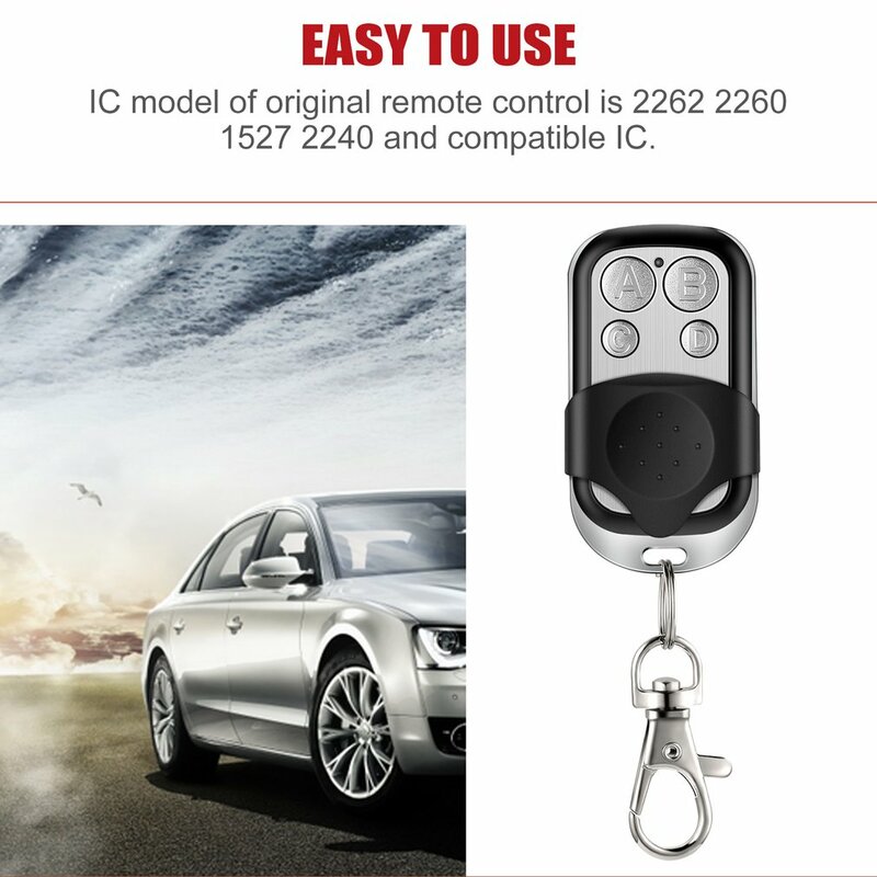 Door Wireless Remote Control 433 MHz Plastic Cars Houses Garages Electric Gate Garage Door Remote Control Key Fob Controller