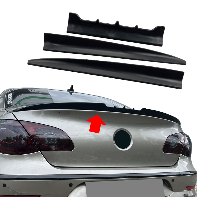 Car Universal Rear Wing Trunk Roof Spoiler Sedan Hatchback DIY Length Fit For BMW E90 E60 E36 Audi A3 A6 C7 Passat B8 Clio 4
