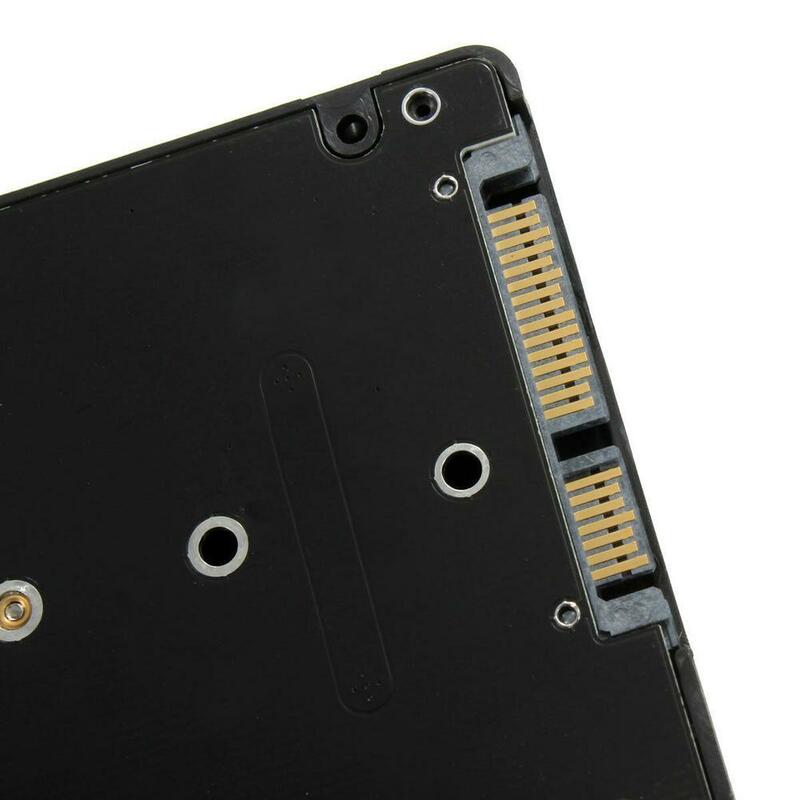 Adaptateur M.2 NGFF vers 2.5 pouces SATA SSD/MSATA vers SATA, boîtier de carte (clé B pour PC, M2 + M, prise de bureau NGFF)