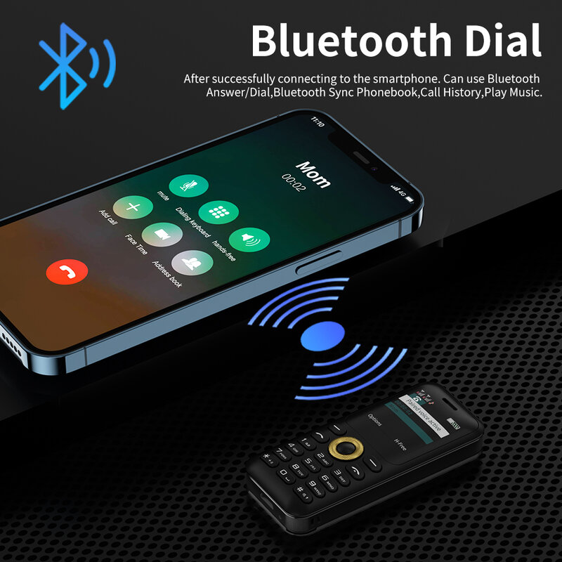 Mini teléfono móvil SERVO láser, 2G GSM, Dial Bluetooth, grabadora de llamadas automática, SIM 2, presentación de Voz Mágica, teléfonos con puntero láser