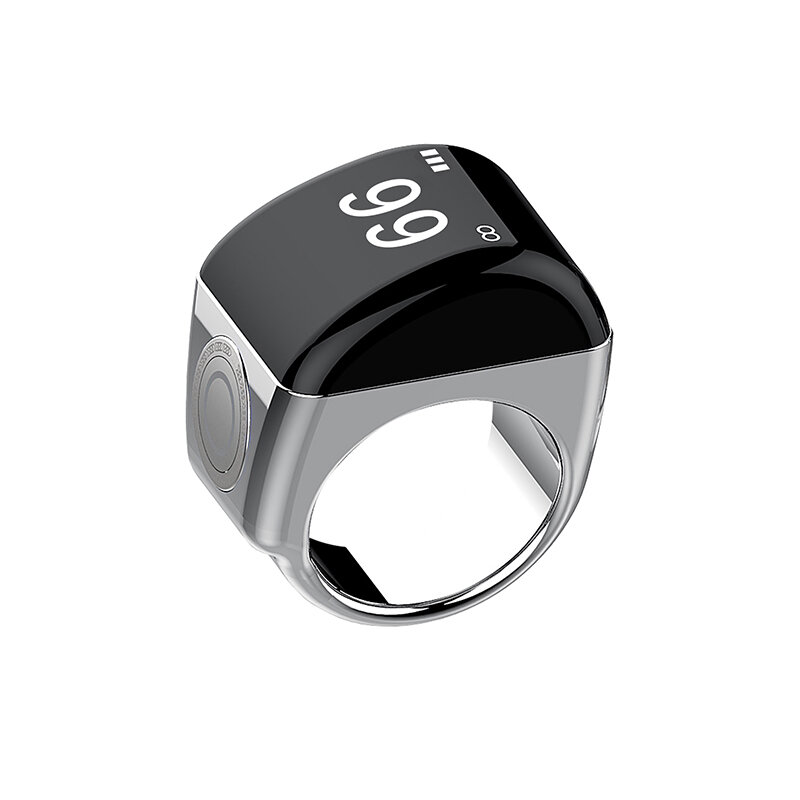 Пластиковый счетчик Equantu Zikr, мусульманское умное кольцо QB702 с функцией будильника Tasbih Online Azan Sunrise