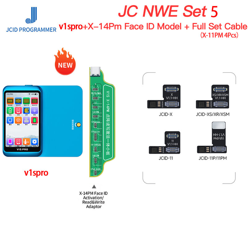 JC Dot Matrix Kabel Dot Proyektor Fleksibel untuk IPhone X XR XS 11 12 13 14 11PRO MAX Mini Face ID Perbaikan Tanpa Solder