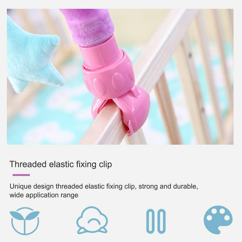 Cloche suspendue pour poussette de bébé, jouet mignon et doux, Design d'apparence mignonne détachable, arc de jeu de voyage pour bébé, décoration de poussette