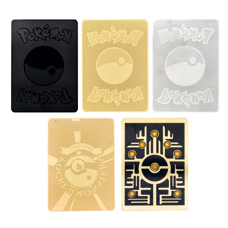 Kartu emas Pikachu Mew Charizard anak-anak Anime hadiah permainan pertempuran koleksi berbeda warna-warni Super