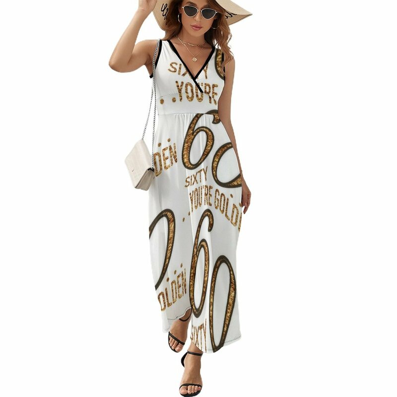 60th!! Sleeveless Dress festival outfit women Woman clothes