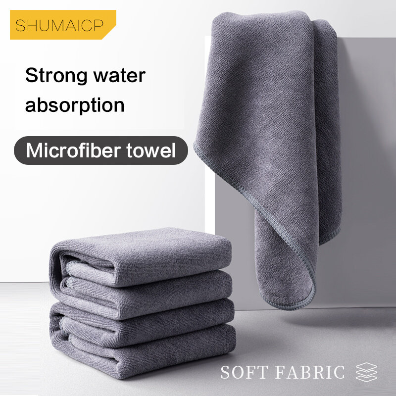 High-End Microfiber Auto Wassen Handdoek Auto Schoonmaak Droogdoek Zomen Auto Verzorgingsdoek Met Details Auto Wassen Handdoek