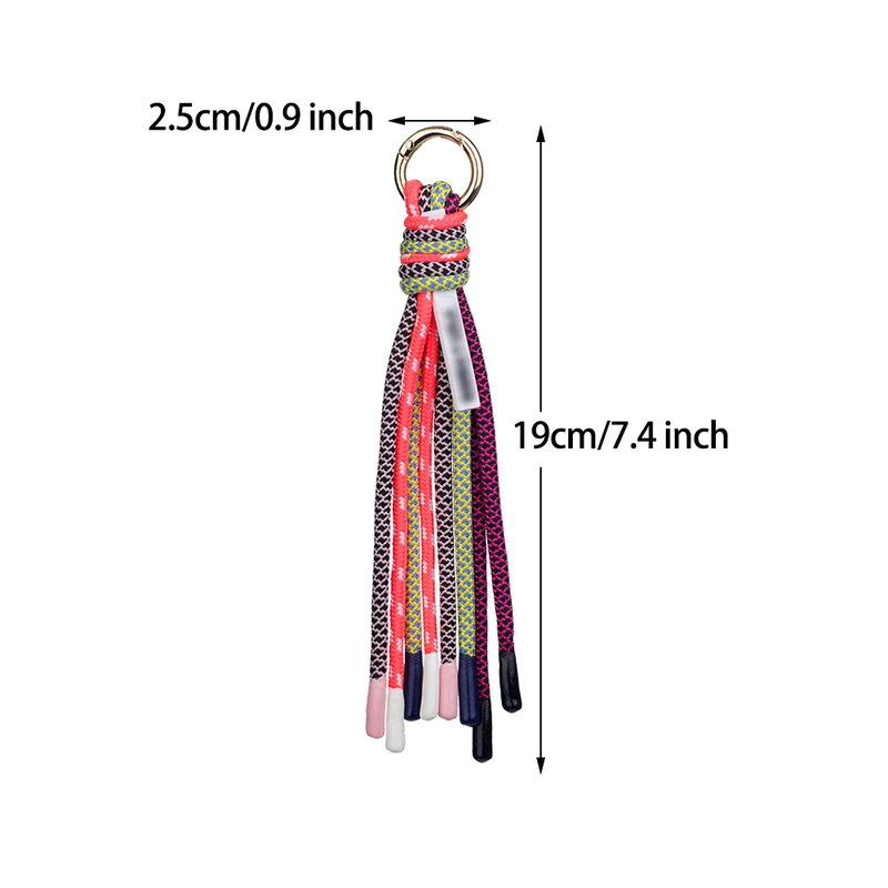 Llavero antirrobo con borlas para mujer, accesorios de moda para bolsos, accesorios de marca de lujo, Hardware de decoración