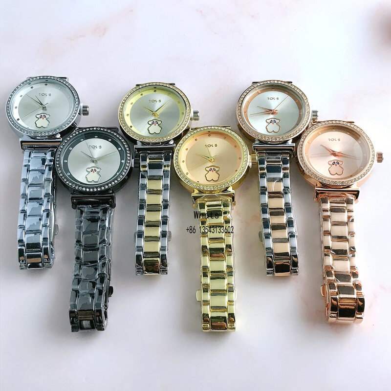 Relógio quartzo para meninas, elegante e casual, bem medido, estilo elegante, luxuoso e elegante