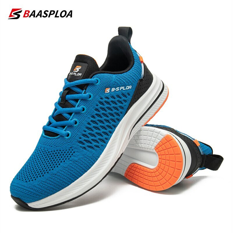 Мужские кроссовки для бега Baasploa 2023, легкая спортивная обувь, сетчатые дышащие повседневные кроссовки, Нескользящие уличные кроссовки для мужчин, Новое поступление