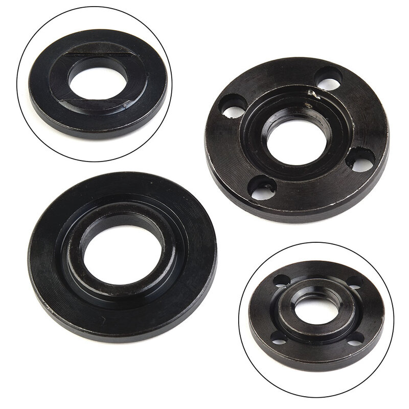 2Pcs M14 Thread Angle Grinder Inner Outer Flange Nut Set Suitable For 14mm Spindle Thread Power Tool Accessories