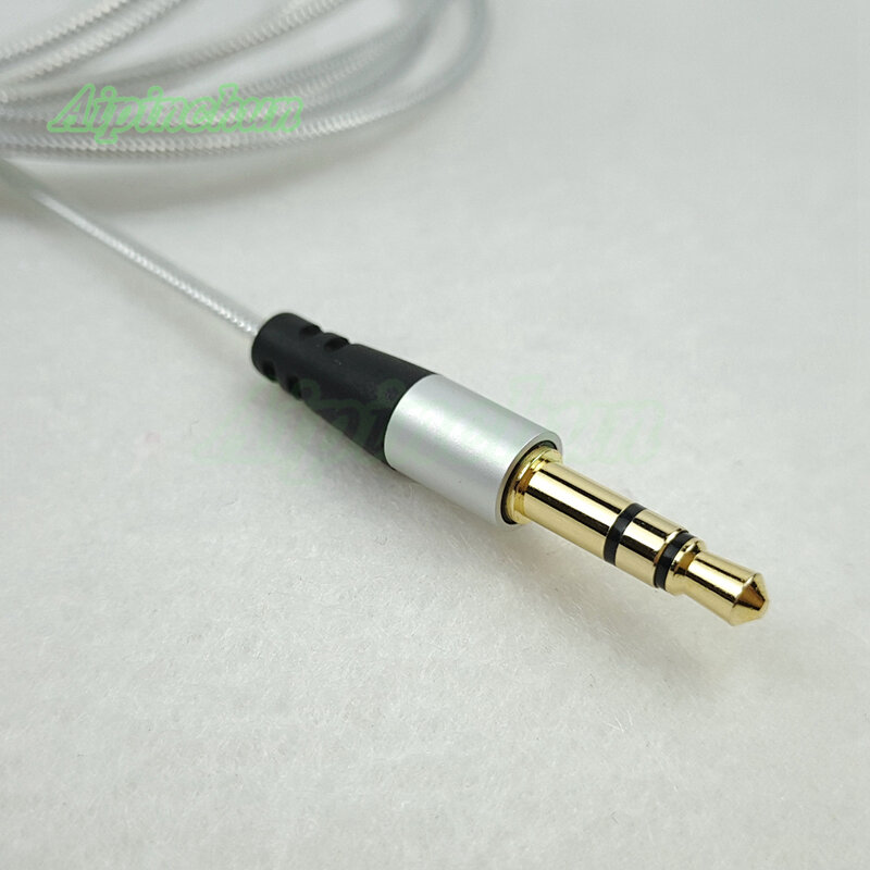 Aipinchun-Cable de Audio para auriculares, Cable de repuesto para reparación de auriculares, Color plateado, 3,5mm, 3 polos