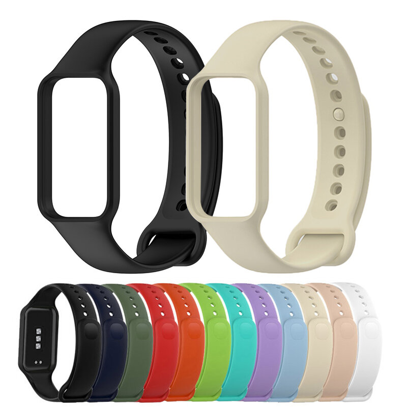 Siliconen Band Voor Xiaomi Band 8 Actieve Band Vervanging Sport Band Polsband Correa Armband Mi Smart Band 8 Actieve Horlogeband