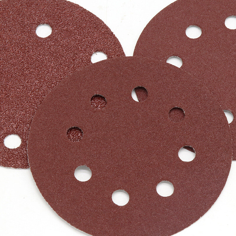 Round Sanding Discs Sanding Sandpaper Set 10pcs Tools 125mm 8 Hole Aluminum Oxide Discs Equipment Grit 40-2000#