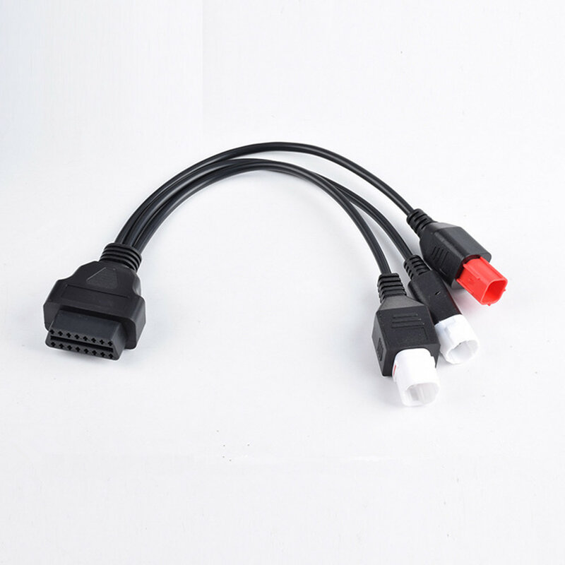 3 IN 1 Motorcycle Diagnostic Connector Cable For Yamaha 3pin 4pin for honda 6pin OBD2 Cable Adapter OBD 2 Motor Extension cable