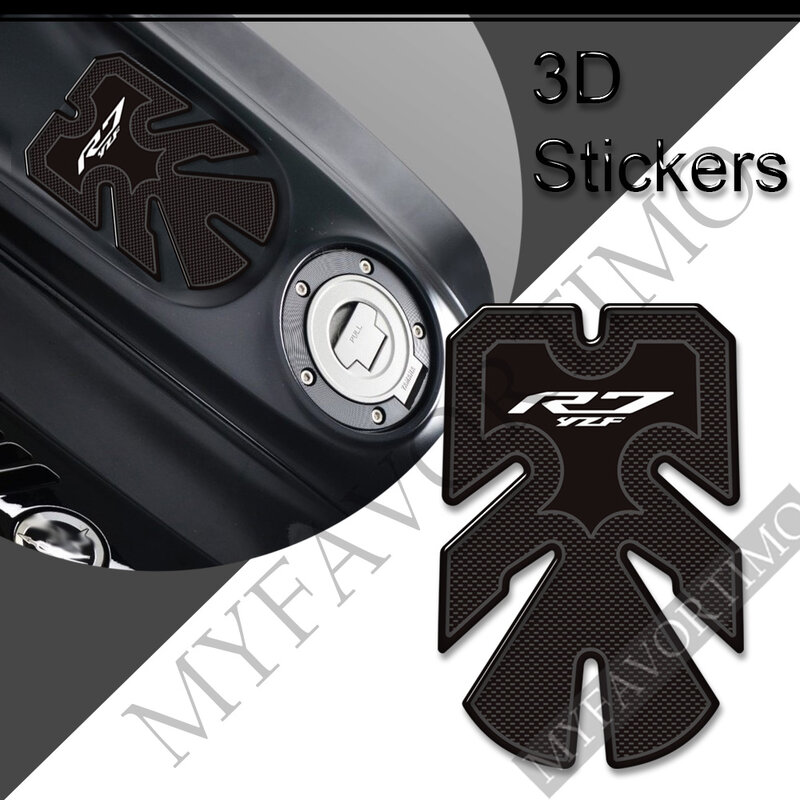Motorfiets Stickers Decals Tank Grips Pad Bescherming Gas Stookolie Kit Knie Voor Yamaha YZF-R7 Yzf R7 YZFR7 Hp 2021 2022