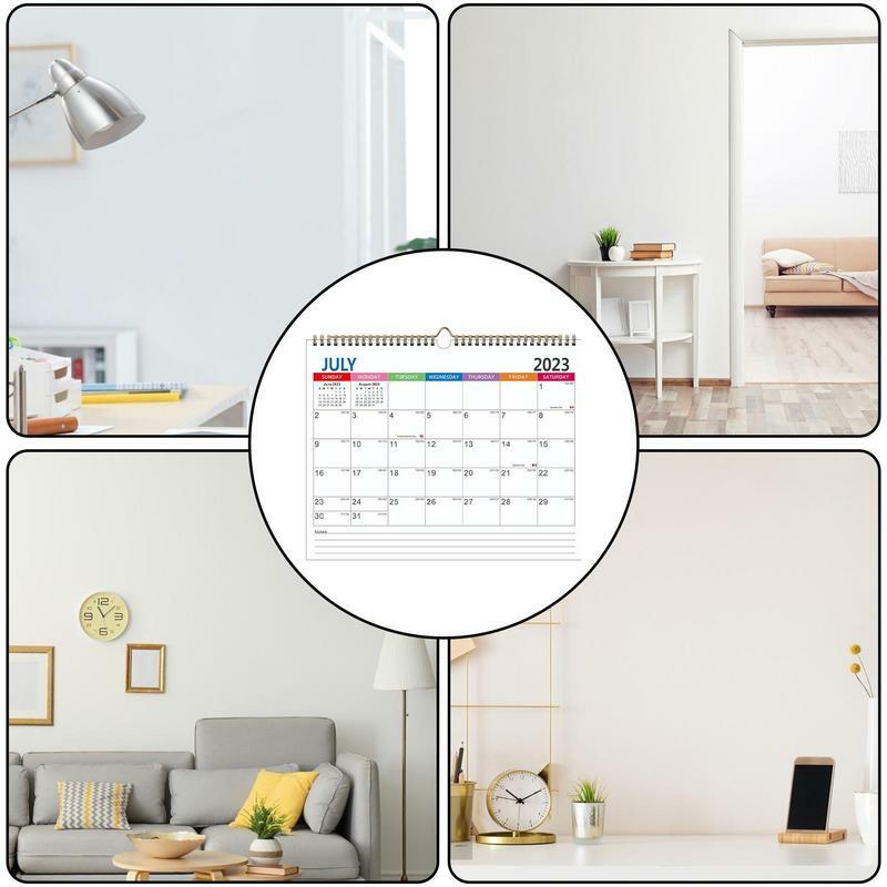 Настенный календарь 2023-24, минималистичный ежемесячный Настольный планировщик 14,7 * дюйма, календарь, планировщик, плотная бумага, годовой календарь для