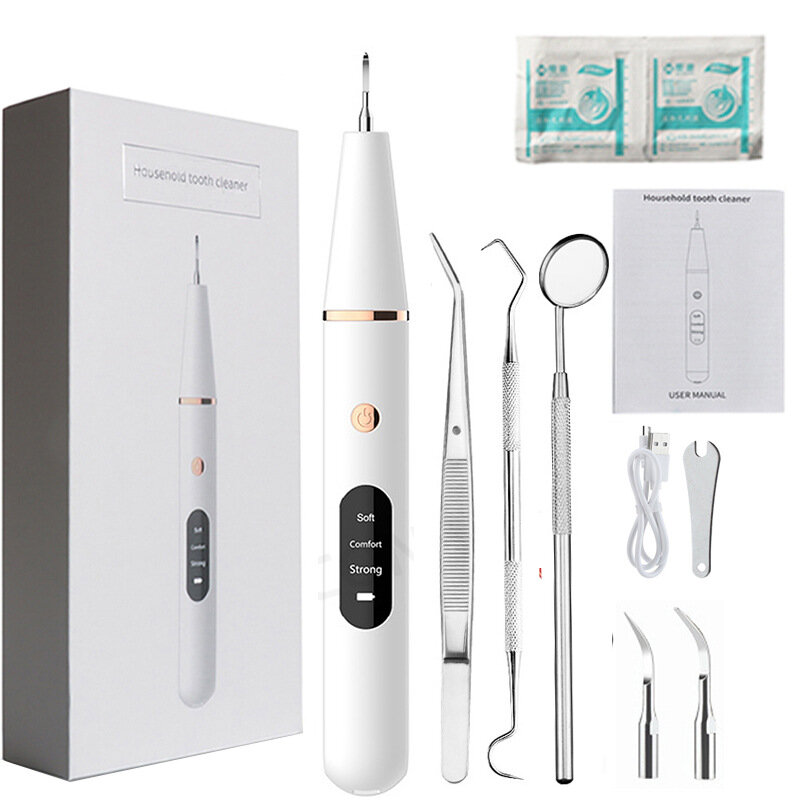 Detergente per denti elettrico ad ultrasuoni ablatore per denti dentale placca dentale tartaro smacchiatore strumento per sbiancare i denti
