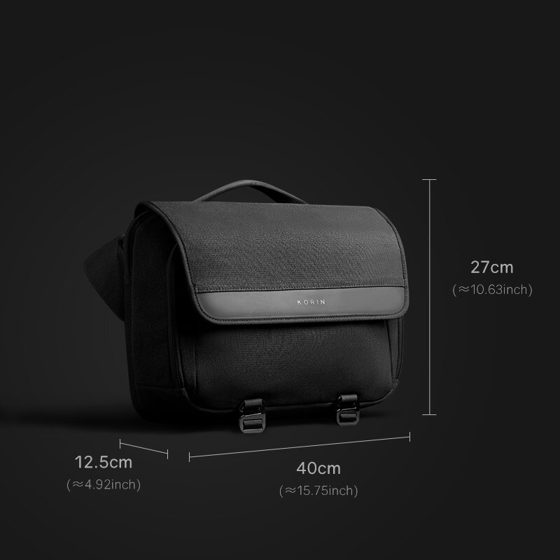 KORIN – sac à bandoulière trois pièces, Mega minimaliste, Anti-vol, élégant, fonctionnel, coupe mantra, incliné