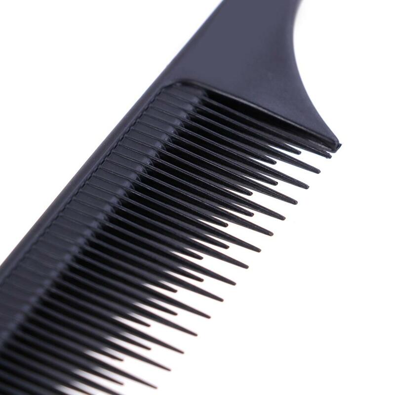 Professional Hair Tail Comb Salon Cut Comb Styling Stainless Steel Spiked Hair Accessories