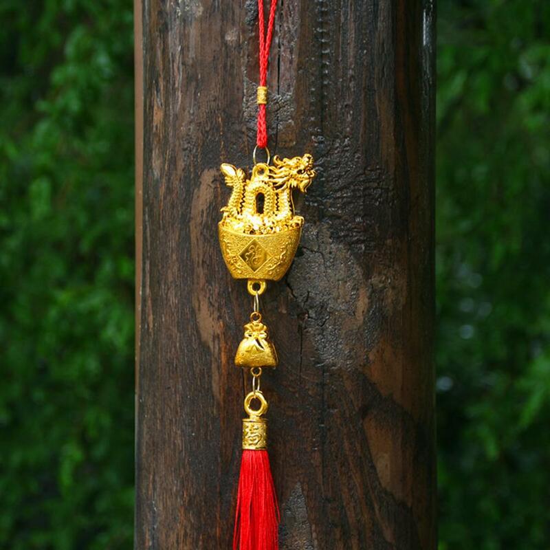 Safe Environmentally Pendant Chinese Zodiac Dragon Pendant Chinese New Year Dragon Pendant Tassel Decoration for Home Fortune