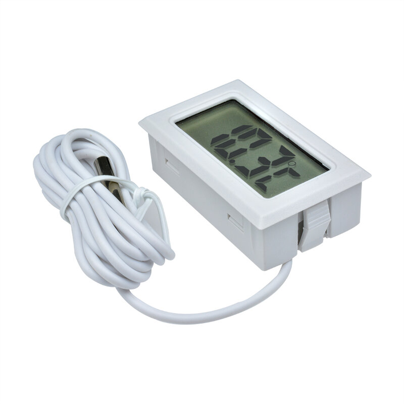 FY-10 cyfrowy termometr LCD do akwarium samochodowa łaźnia wodna wykrywacz urządzenie do pomiaru temperatury wbudowany czujnik temperatury 1M 3M 5M