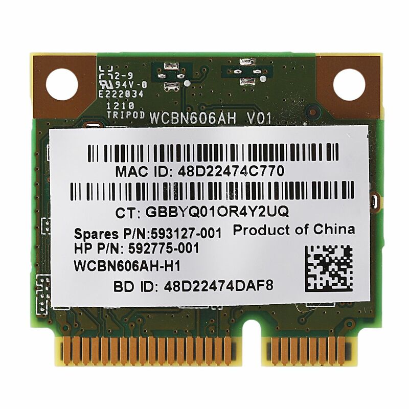 AR9285 AR5B195 150M + BT3.0 Half Mini PCI-E беспроводная карта SPS:593127-001 592775-001 для 430 431 435 436 S